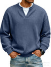 Textured Waffle Long Sleeve Tee