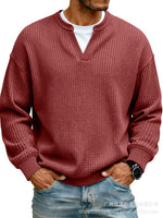 Textured Waffle Long Sleeve Tee