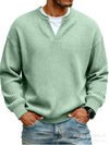 Textured Waffle Long Sleeve Tee