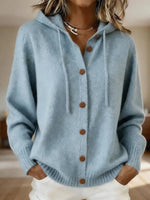 Aster™ Cozy Hooded Cotton Cardigan