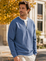 Textured Waffle Long Sleeve Tee